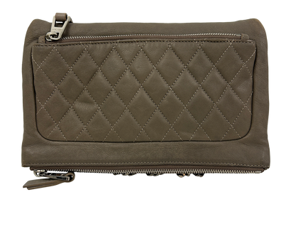 Crossbody, 290€, Bolso, Gris, Animal - Piel, Vista frontal